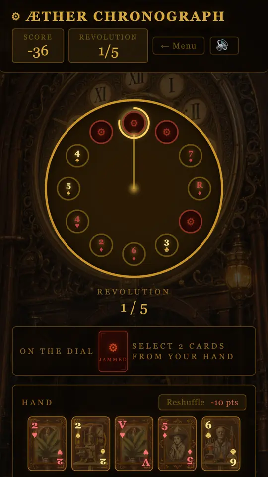The needle sweeps the dial while the hand waits below